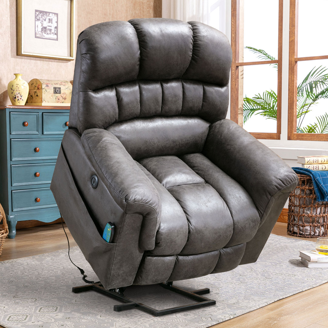 41.3'' Wide Extra Large Power Lift Recliner Chair with Soothing Heat & Massage – Plush Comfort for Total Relaxation